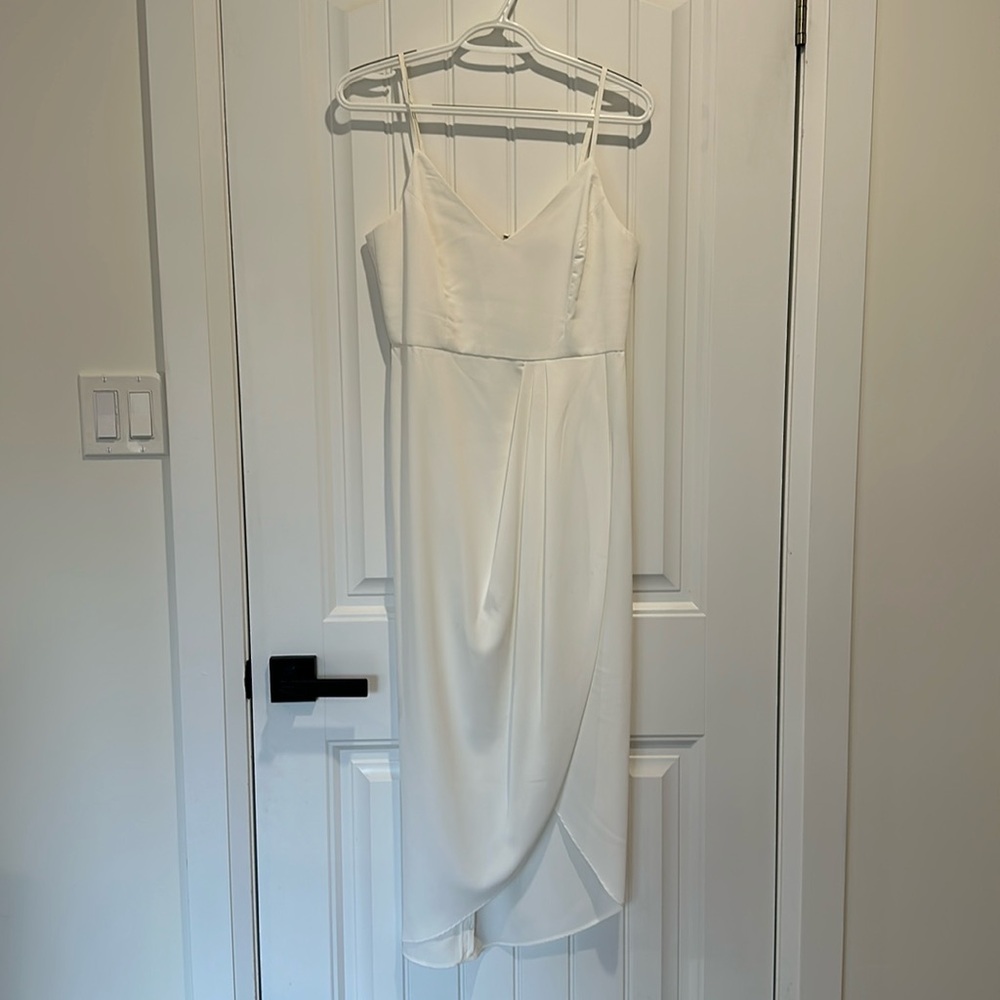 White cocktail dress